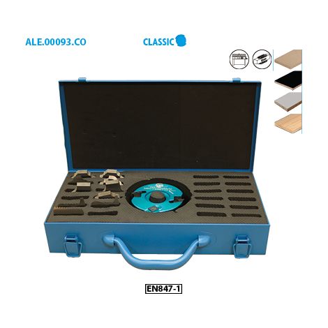 Leman – Coffret porte-outils de toupie 100 mm – Alésage 30 mm – 24 fers profilés pour bois dur – Usinage de précision (1/2)