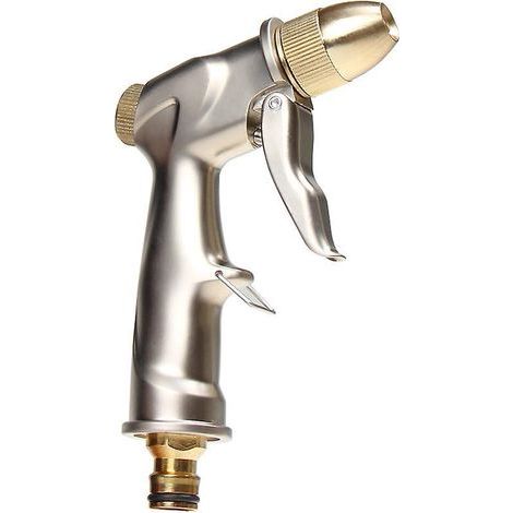 douchette De Jardin Pistolet Pulvrisateur De Jardin Haute Pression/pistolet Pulvrisateur De Jardin - Tout Mtal - Dbit D'eau Rglable - Robuste Et P (1/5)
