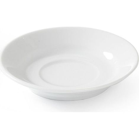 Tasse A Cafe - Soucoupe - Porcelaine Blanche - Diametre 90 Mm - Lot De 12