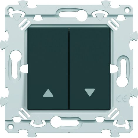 Double interrupteur volet roulant Hager Essensya Finition: Anthracite