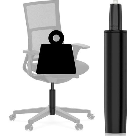 Gas Spring for Office Chair 500kg 50mm Black 285-425mm (1/5)