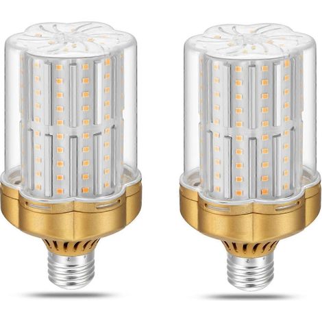 Lot de 2 ampoules LED E27 30 W, blanc chaud 3000 K (équivalent à une ampoule à incandescence de 250 W), 3500 lm, non dimmables, sans scintillement. (1/5)