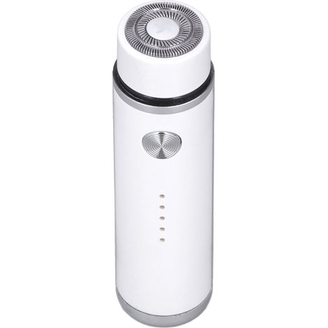 Tragbarer Mini-Elektrorasierer mit USB-Aufladung für Damen und Herren, ideal für unterwegs (Weiß) (1/5)