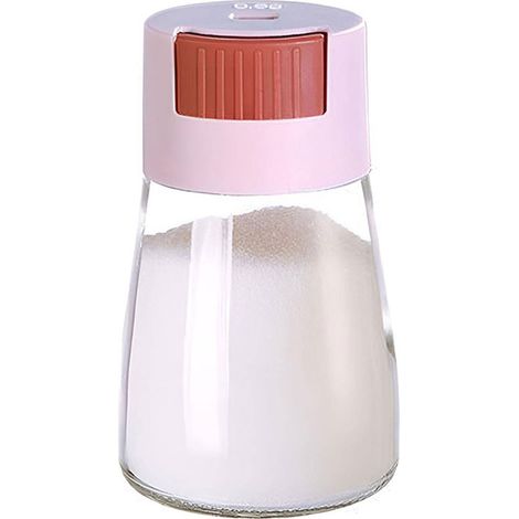 2 bouteilles doseuses pour épices, distributeur en verre et résine, 180 ml, pour sel, poivre et épices en poudre, usage cuisine et BBQ (1/5)