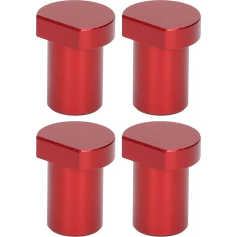 Blocchi di finecorsa per banco da lavoro per la lavorazione del legno, banco da lavoro multifunzionale, fermi freno, diametro 20 mm, accessori professionali neri, 4 pezzi (rosso)