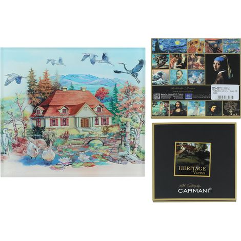 Carmani, posavasos de cristal - vida rural (1/5)