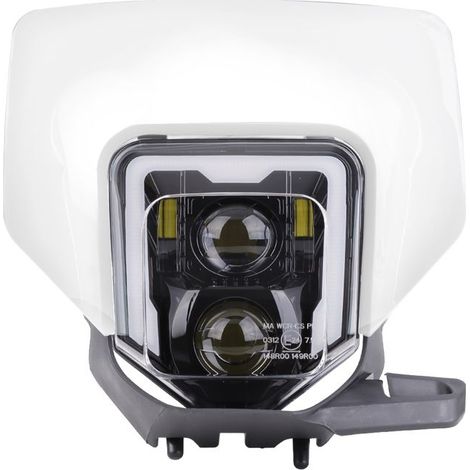 Faro LED + piastra per Husqvarna SM 125 S / 610 S GP1 bianco