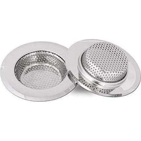 Filtre à évier en acier inoxydable 2,75 pouces – Profondeur 18 mm – Pour orifices de drainage 43 à 70 mm – Nettoyage facile au lave-vaisselle (1/5)