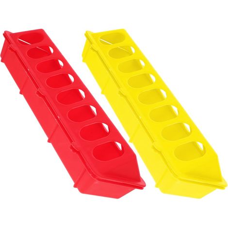 2pièces Mangeoire à Bascule Pour Poulets Et Pigeons Lot De Abreuvoirs Plastique Pour Oiseaux Support Alimentation Pour Cage