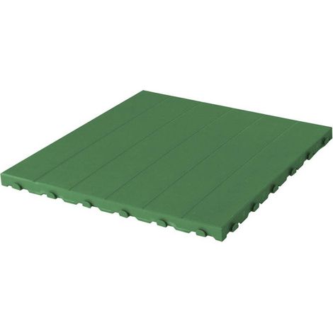 Piastrella in Plastica da Esterno e Giardino 60 x 60 cm Piena equivalente a 1,5 m2. PEZZI 4 Colore Verde