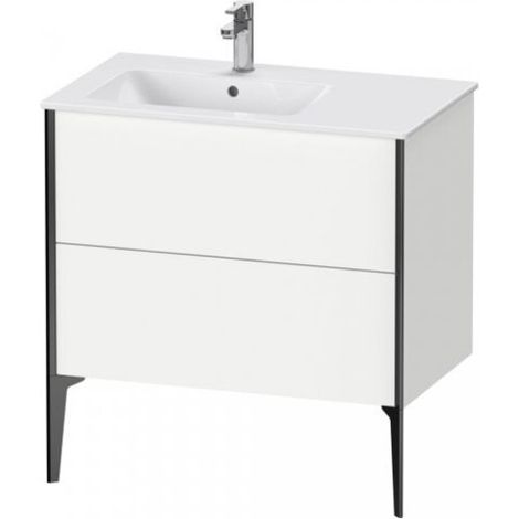 Sous-structure pour lavabo XVIU 594x810x480mm, professionnel, noir mat, blanc mat (1/3)