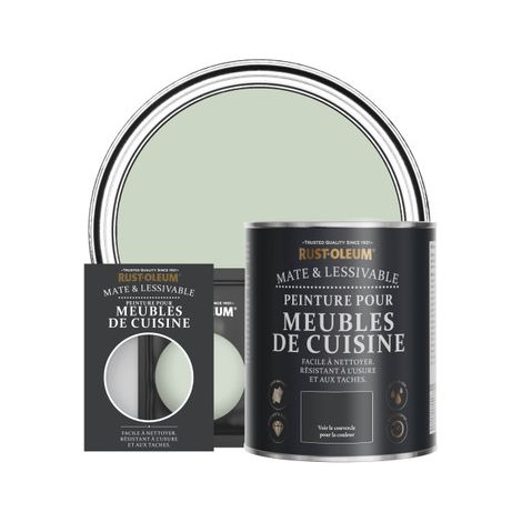 Peinture pour Meubles de Cuisine, Finition Mate - Vert Laurier (1/2)