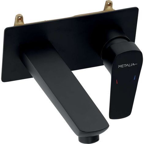 Novaservis Metalia 58 - Miscelatore da incasso per lavabo, corpo incluso, nero 58200,5 (1/2)