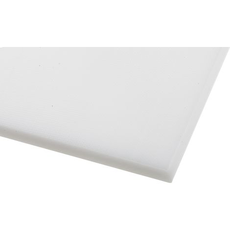 Rs Pro – Plaque POM blanche 500mm x 300mm x 10mm – Résistance à la traction 60 MPa – Dureté M 86 Rockwell – Lot de 1