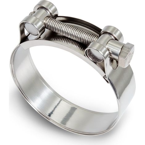 4 Pièces Collier Echappement 60-63mm Raccord Echappement Collier De Serrage Inox Métallique Libération Rapide Adaptation Universelle Manchon Echappement Pour Voitures Moto Navire Industrie (1/5)