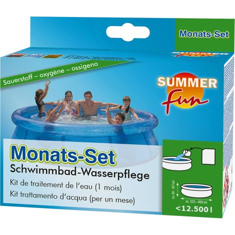 Monats-Set Sauerstoff - Schwimmbad-Wasserpflege - 0,86 kg (1/4)