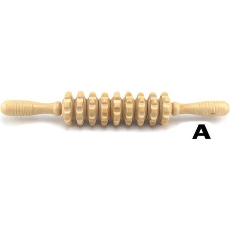Appareil de massage complet pour la gymnastique et le sport, rouleau de massage en bois, outil de récupération des points de déclenchement, équipement de relaxation profonde, bâton de massage, soins d