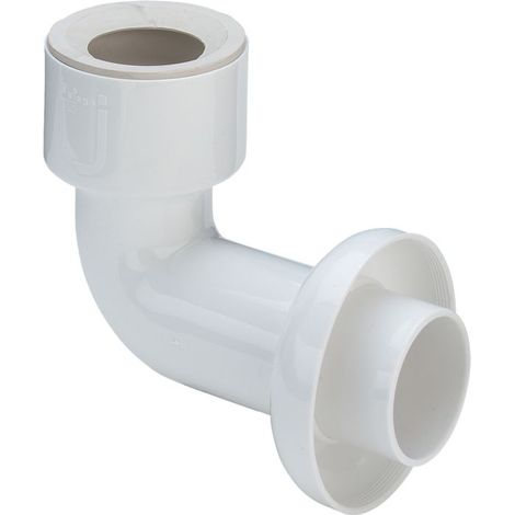 Viega coude de raccordement 108212 DN 50 x 50 x 125 mm, pour cuvette d&39urinoir, blanc