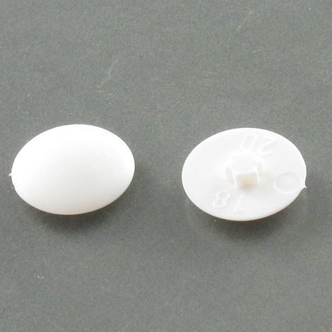 Cache tête de vis TORX T30 Diamètre de tête: 16.5 Polyéthylène blanc - 1 pièce