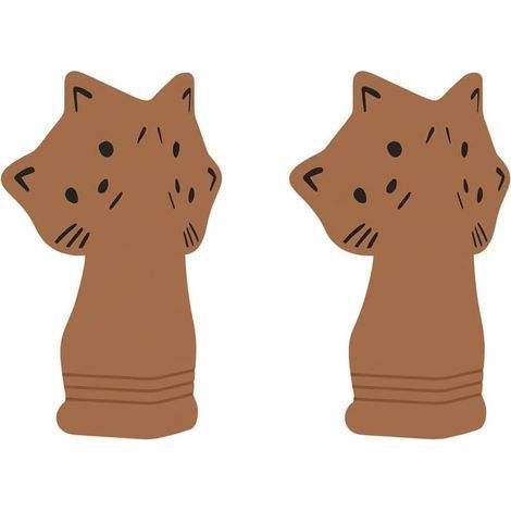 Lot de 2 bandes de protection d'angle autocollantes en silicone Marron (1/5)