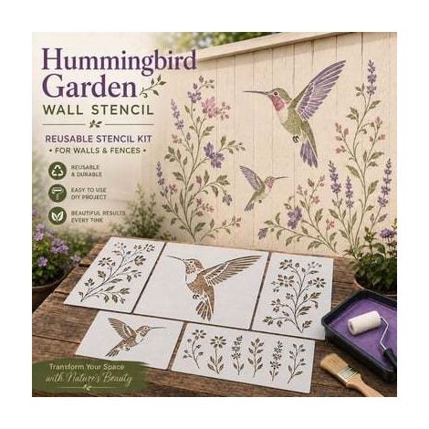 DIY Garden Painting Templates for Every S - Hummingbird Garden