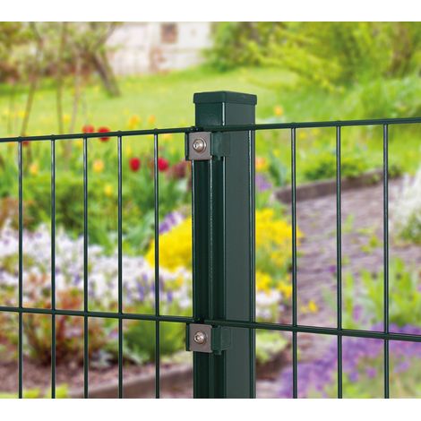 Pfosten für Stab- u. Doppelstabmatte grün (RAL 6005) / 120 cm (1/4)