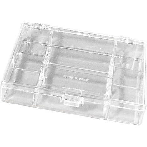 RAYHER - CONTENITORE A 7 SCOMPARTI IN PLASTICA TRASPARENTE - OTTIMO PER GIOIELLERIA