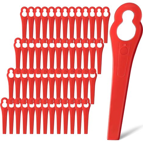 Lot de 100 lames de rechange en plastique pour Polycut 2-2 3-2 pour FSA45 FSA57 débroussailleuse, 40080071000 (1/5)