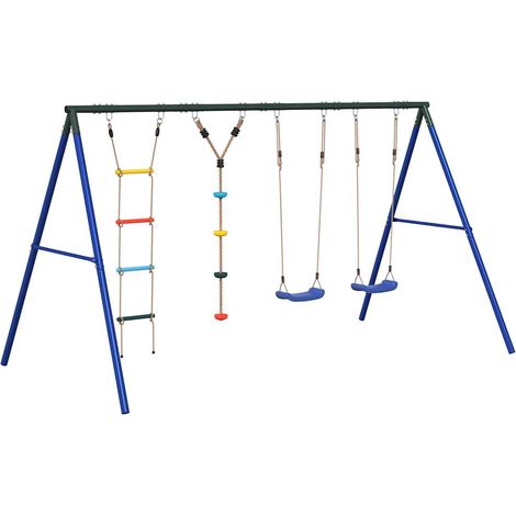 Maison Exclusive - Schaukel-Set mit Schaukelsitzen Strickleiter K