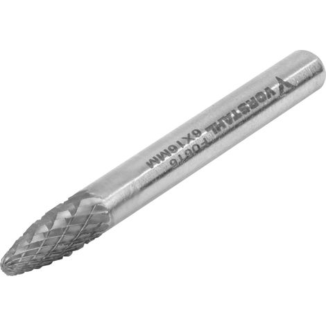 Fresa de carburo de alta velocidad YG8, precisión de arco, 6x16 mm, FI 6 mm, Vorstahl (1/5)