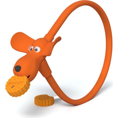 Lucchetto per bicicletta - Lucchetto a cavo con guaina in silicone, 60 cm per biciclette, porte, skateboard e altro - Marrone (1/5)
