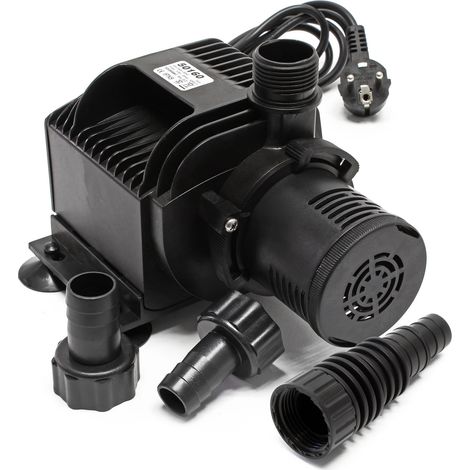 SunSun Kit HJ-5000 ECO Pompe réglable - 195 x 145 x 150 mm - 4000 l/h / 65 W / refoulement max. 3 m - pour filtre piscine bassin fontaine jardin - avec accessoires