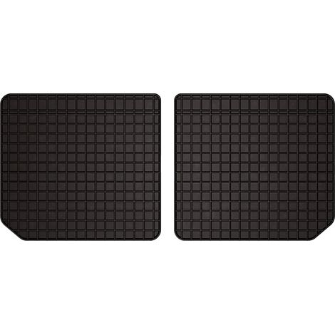 Alfombrillas de goma para coche: Opel Zafira A monovolumen de 3.ª fila (1999-2005) - negras, a medida