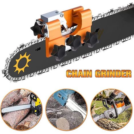 Afilador de cadena para motosierra, afilador de cadena para motosierra manual, dispositivo de afilado y rectificado, herramienta de afilado para motosierras para leñadores y jardineros. (1/5)