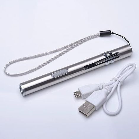 Lampe stylo infirmière, lampe torche rechargeable et réutilisable, lampe stylo LED blanche (1/3)