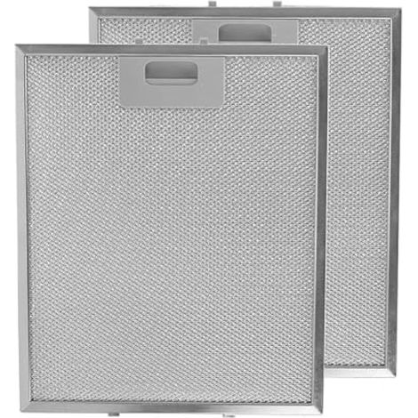 Filtre de rechange pour hotte aspirante, 2 filtres à graisse métalliques, filtre en aluminium 30 x 25 cm, maille métallique, filtre à graisse en aluminium pour hotte aspirante (1/5)