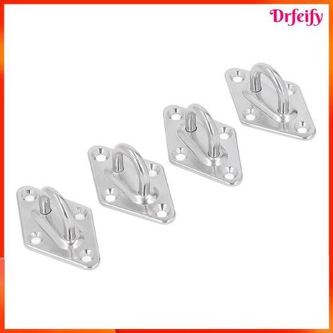 Kit Fixation Voile D Ombrage - Acier Inoxydable 304 - Diamètre 5 mm - Pour Voiles Rectangulaires Ou Carrées - 256 g (1/5)