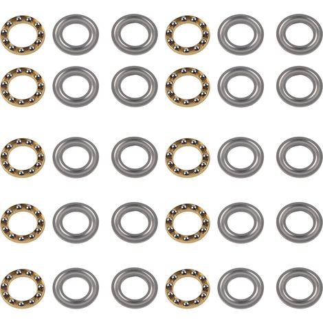 10 Roulements à Billes de Poussée pour Charges Axiales en Acier, Pièces Mécaniques Industrielles 3613-0521-0012 (1/5)