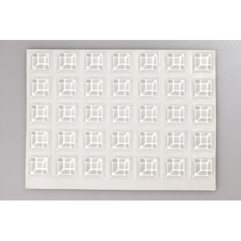TOOLCRAFT 2127C70-C Gerätefuß selbstklebend, quadratisch Transparent (Ø x H) 12.7 mm x 3.1 mm 70 St.