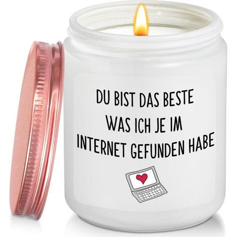 Valentinstag Jahrestag Geschenk für Sie - Lavendel Duftkerze 200g (1/5)