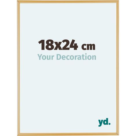 yd. - Cadre photo 18x24 - Or Vintage - Aluminium - Kent