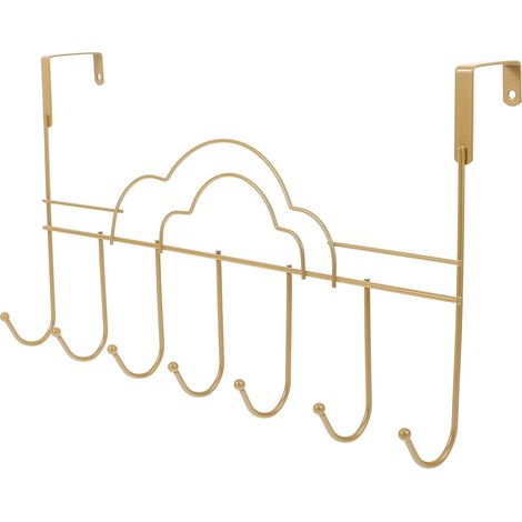 Crochet de porte robuste pour une organisation facile, salle de bain, chambre à coucher, aucun outil nécessaire, rangement polyvalent pour serviettes, sacs et plus encore (1/5)