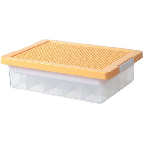 Caja de almacenamiento, 37 x 26 x 10 cm, Caja clasificadora, Caja de almacenamiento portátil, Contenido claramente visible, etc (1/5)