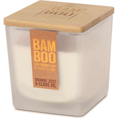 Grande bougie heart and home Zeste d'orange et clou de girofl (1/3)