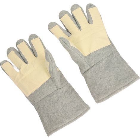 1 Paar hitzebeständige Handschuhe mit getrennten Fingern, hitzebeständige Handschuhe, Werkzeug für Schweißarbeiten (1/5)