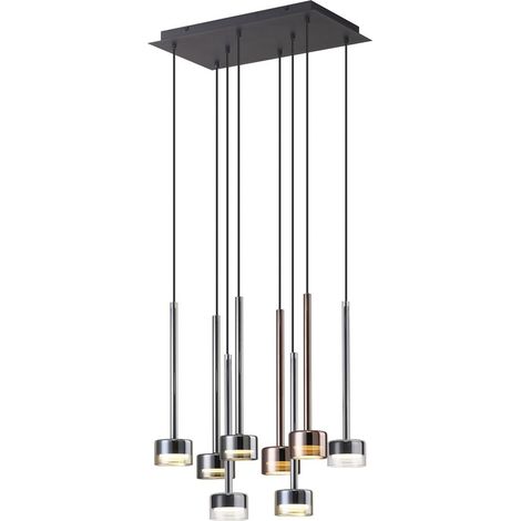 Suspension rectangulaire 8xGX53, 12W, Verre Multicolore - Mantra - Tonic (1/3)