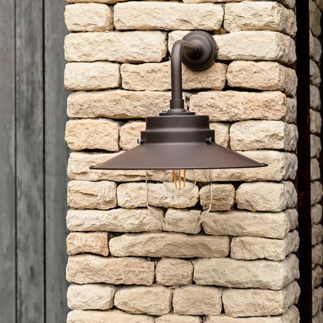 Garden Trading Semington Belfast Coffee Been Mains Outdoor Garden Wall Light (1/2)