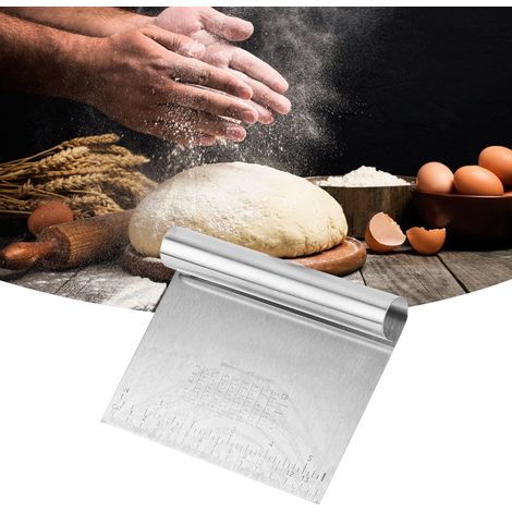 2-teiliges Küchenutensil aus Edelstahl: Teigschaber, Teigschaber und Backwerkzeug (1/5)