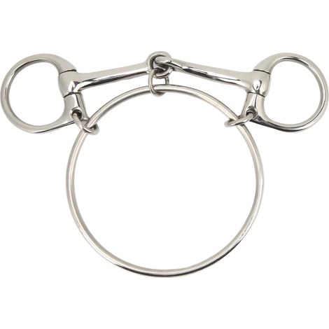 Mors de cheval en acier inoxydable 125mm 5 pouces anneau libre entraînement extérieur