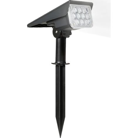 (Lot de 2 - Blanc froid) Projecteur solaire réglable T-SUN, lampe solaire de jardin IP65 ultra-lumineuse, éclairage mural extérieur (1/5)